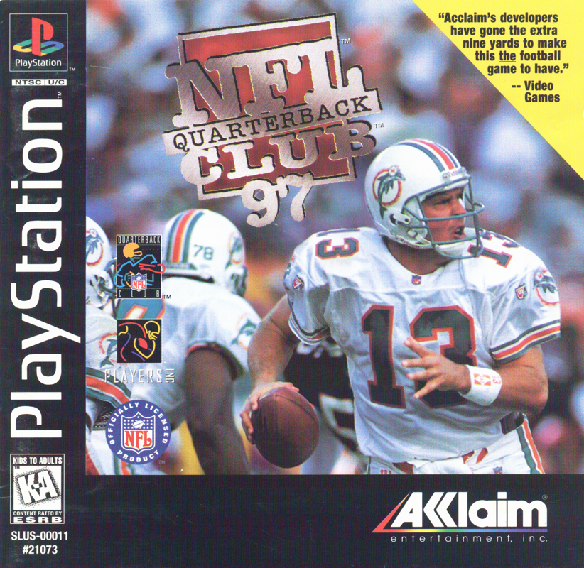 NFL Quarterback Club 97 box art for Playstation